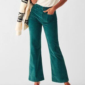 Faherty Stretch Cord Patch Pocket Pant 27 Teal